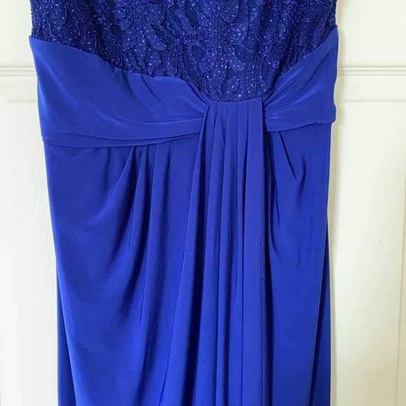 R&M Richards Sleeveless Blue Formal Dress - Picture 3 of 14